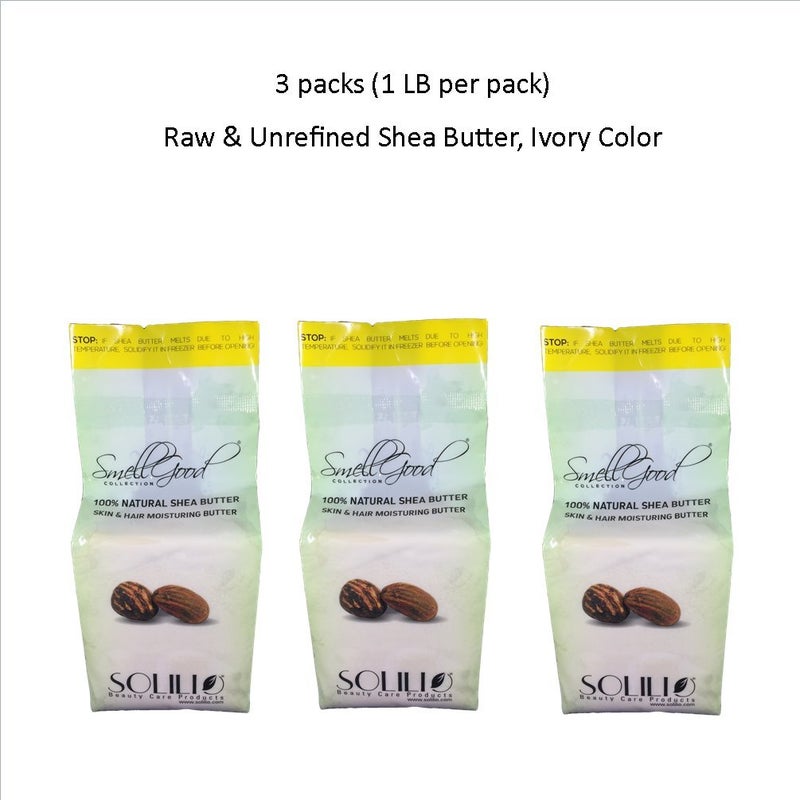 smellgood Ivory Raw Unrefined Shea Butter 3lb - Image 2